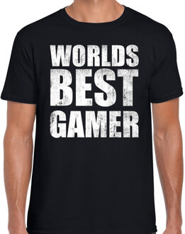 Bellatio Decorations Worlds best gamer / werelds beste gamer cadeau t-shirt zwart heren