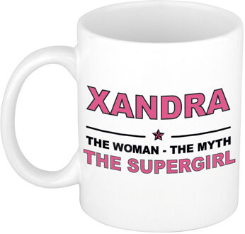 Bellatio Decorations Xandra The woman, The myth the supergirl pensioen cadeau mok/beker 300 ml