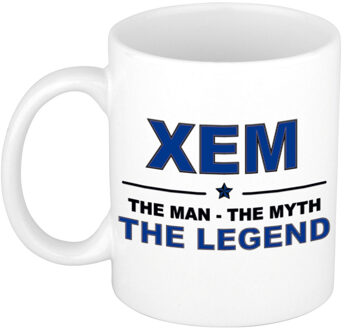 Bellatio Decorations Xem The man, The myth the legend pensioen cadeau mok/beker 300 ml