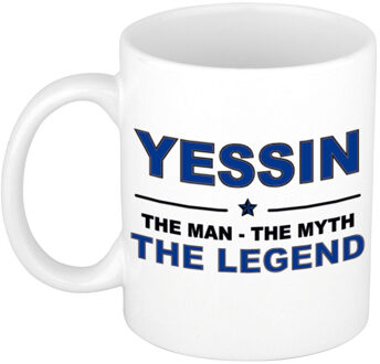 Bellatio Decorations Yessin The man, The myth the legend cadeau koffie mok / thee beker 300 ml