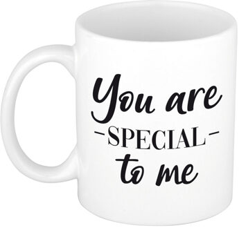 Bellatio Decorations You are special to me cadeau mok / beker wit voor Valentijnsdag 300 ml