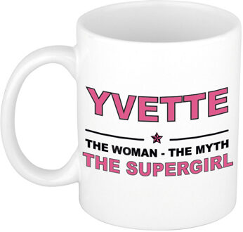 Bellatio Decorations Yvette The woman, The myth the supergirl cadeau koffie mok / thee beker 300 ml