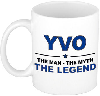 Bellatio Decorations Yvo The man, The myth the legend pensioen cadeau mok/beker 300 ml