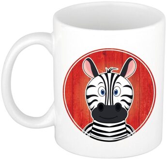 Bellatio Decorations Zebra mok / beker voor kinderen 300 ml