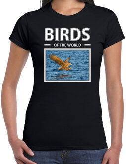 Bellatio Decorations Zeearenden t-shirt met dieren foto birds of the world zwart voor dames