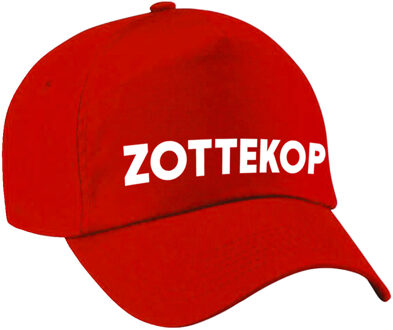 Bellatio Decorations Zottekop fun pet rood voor volwassenen