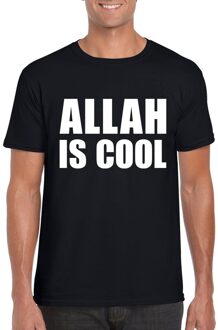 Bellatio Decorations Zwart Allah is cool shirt voor heren S