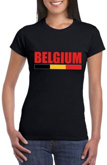 Bellatio Decorations Zwart Belgium supporter shirt dames