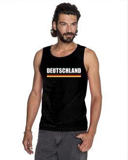 Bellatio Decorations Zwart Duitsland supporter singlet shirt/ tanktop heren 2XL