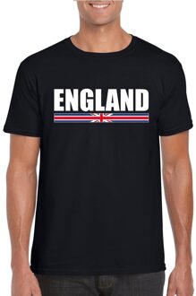 Bellatio Decorations Zwart Engeland supporter t-shirt voor heren