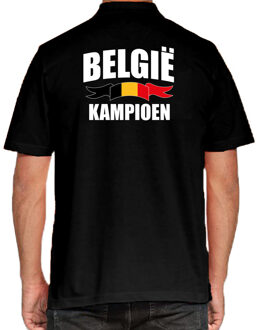 Bellatio Decorations Zwart fan poloshirt / kleding Belgie kampioen EK/ WK voor heren 2XL - Feestshirts