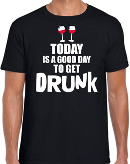 Bellatio Decorations Zwart fun t-shirt good day to get drunk voor heren