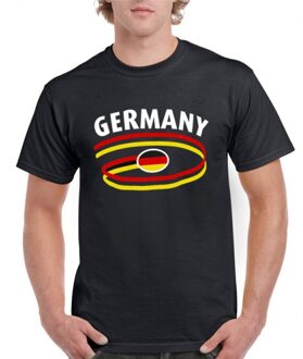 Bellatio Decorations Zwart heren t-shirt duitsland 2xl