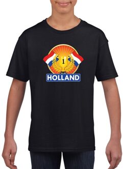 Bellatio Decorations Zwart Holland supporter kampioen shirt kinderen