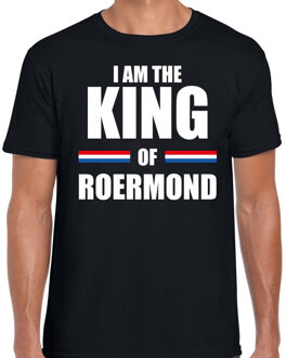 Bellatio Decorations Zwart I am the King of Roermond t-shirt - Koningsdag shirt voor heren 2XL