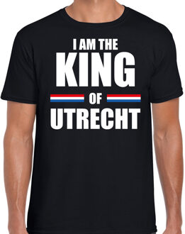 Bellatio Decorations Zwart I am the King of Utrecht shirt - Koningsdag t-shirt voor heren 2XL - Feestshirts