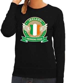 Bellatio Decorations Zwart Ireland drinking team sweater dames