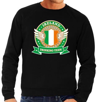 Bellatio Decorations Zwart Ireland drinking team sweater heren 2XL