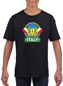 Bellatio Decorations Zwart Italie supporter kampioen shirt kinderen L (146-152)