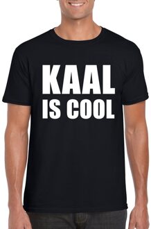 Bellatio Decorations Zwart kaal is cool shirt voor heren XL
