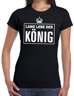 Bellatio Decorations Zwart Lang lebe der Konig Duits t-shirt dames