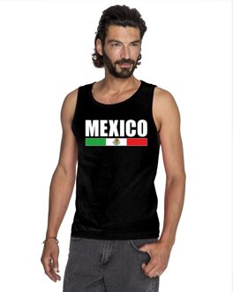 Bellatio Decorations Zwart Mexico supporter singlet shirt/ tanktop heren