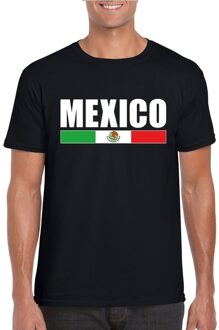 Bellatio Decorations Zwart Mexico supporter t-shirt voor heren