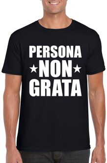 Bellatio Decorations Zwart persona non grata shirt voor heren 2XL