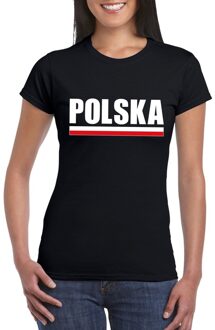 Bellatio Decorations Zwart Polen supporter t-shirt voor dames 2XL