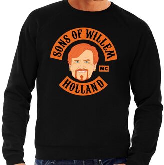 Bellatio Decorations Zwart Sons of Willem sweater heren