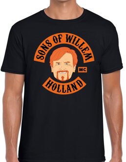 Bellatio Decorations Zwart Sons of Willem t-shirt heren