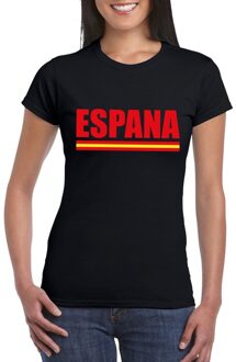 Bellatio Decorations Zwart Spanje supporter shirt dames 2XL