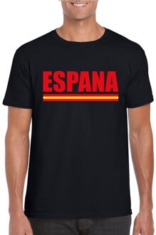 Bellatio Decorations Zwart Spanje supporter shirt heren