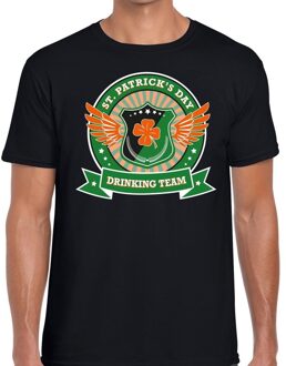 Bellatio Decorations Zwart St. Patricks day drinking team t-shirt heren 2XL