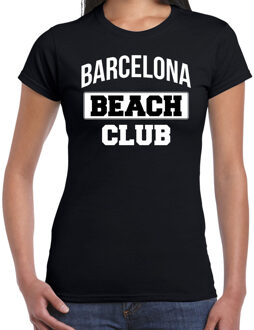 Bellatio Decorations Zwart t-shirt Barcelona beach club voor dames 2XL