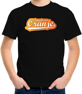 Bellatio Decorations Zwart t-shirt Holland / Nederland supporter van oranje EK/ WK voor kinderen