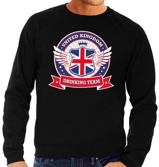 Bellatio Decorations Zwarte Engeland drinking team sweater heren 2XL