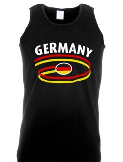 Bellatio Decorations Zwarte heren singlet duitsland 2xl