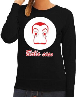 Bellatio Decorations Zwarte Salvador Dali sweater voor dames 2XL