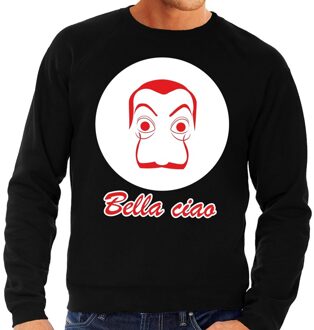 Bellatio Decorations Zwarte Salvador Dali sweater voor heren 2XL