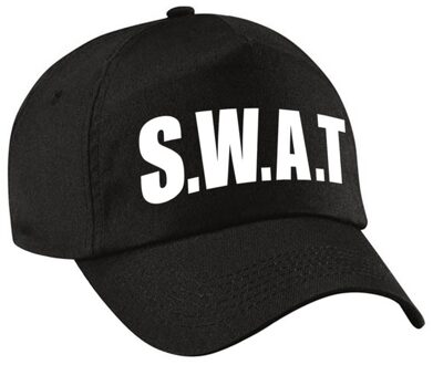 Bellatio Decorations Zwarte SWAT team politie agent verkleed pet / cap voor kinderen