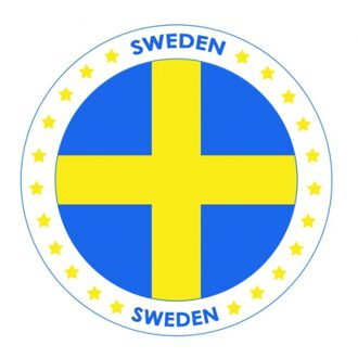 Bellatio Decorations Zweden vlag print bierviltjes