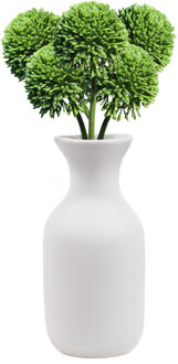 Bellatio Design Allium/Sierui Globemaster kunstbloem - 5x - losse steel - groen - 44 cm - Natuurlijke uitstraling