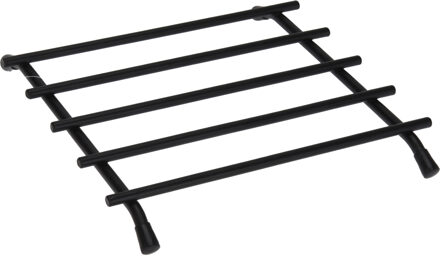 Bellatio Design BD Pannenonderzetter - zwart - metaal - 20 x 20 cm - ovenschaal onderzetter