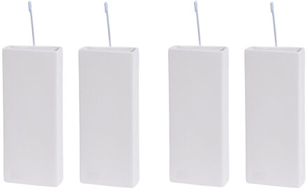 Bellatio Design BD Waterverdamper radiator - 4x - dolomiet - wit - 8x3,5x20 cm - luchtbevochtiger