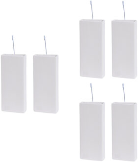Bellatio Design BD Waterverdamper radiator - 6x - dolomiet - wit - 8x3,5x20 cm - luchtbevochtiger