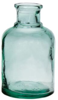 Bellatio Design Bloemenvaas - gerecycled glas transparant helder - D12 x H20 cm - Vazen