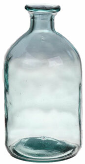 Bellatio Design Bloemenvaas - helder - transparant gerecycled glas - D11 x H21 cm
