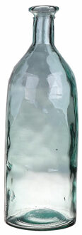 Bellatio Design Bloemenvaas - helder - transparant gerecycled glas - D12 x H35 cm