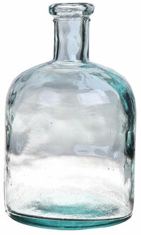 Bellatio Design Bloemenvaas - helder transparant gerecycled glas - D15 x H24 cm - Vazen